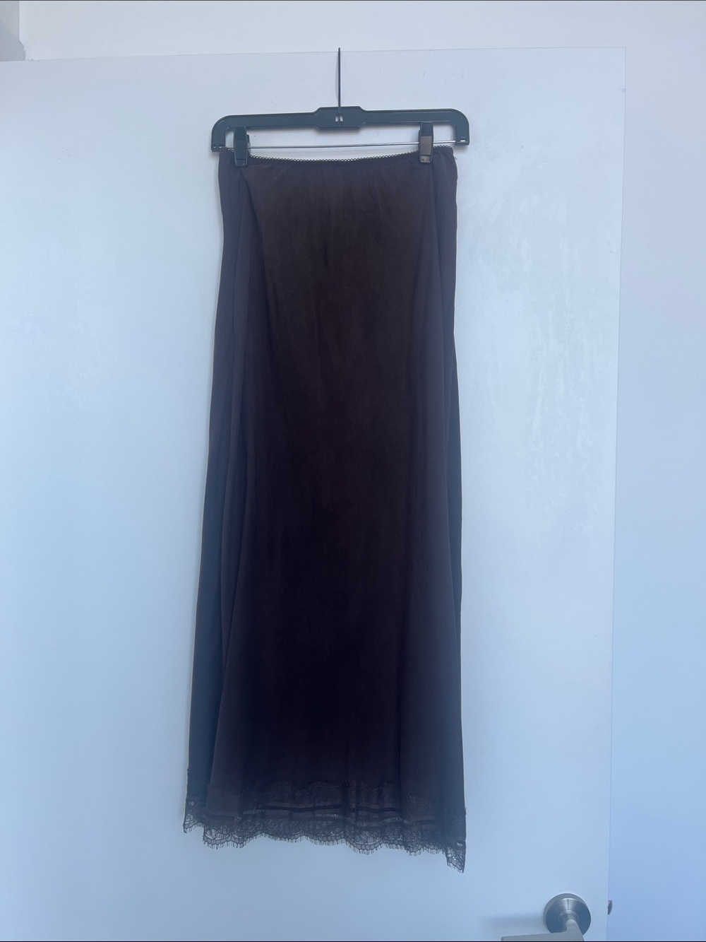 DISSH Andrea Plum Chocolate Cupro Skirt - Picture 8 of 11